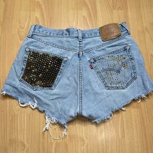 Levi studded shorts